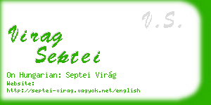 virag septei business card