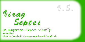 virag septei business card